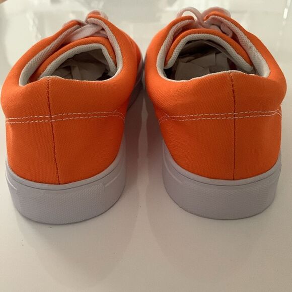 Animal Rescue Orange Slip-On Shoes Spaniel Print Size 7,5 - Picture 4 of 8